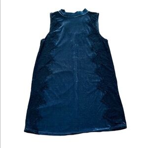 GB by Giani Bini crushed velvet feel lace A-line sleeveless dress Size Medium